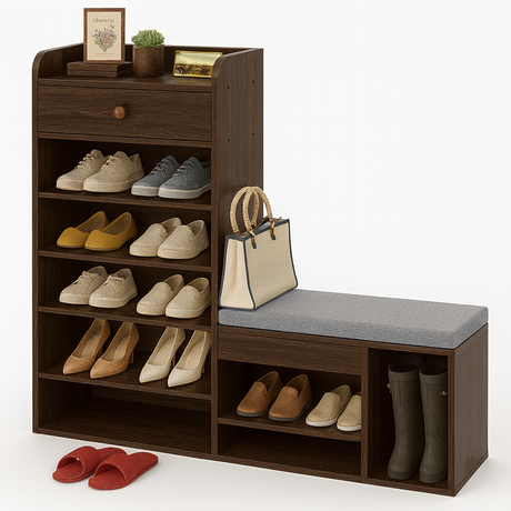 Zapatera Multifuncional con Asiento – MALENA