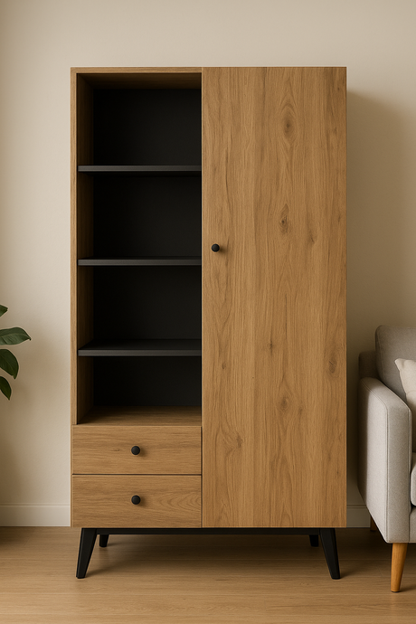 Ropero de melamina con repisas  - GON FAMUZE