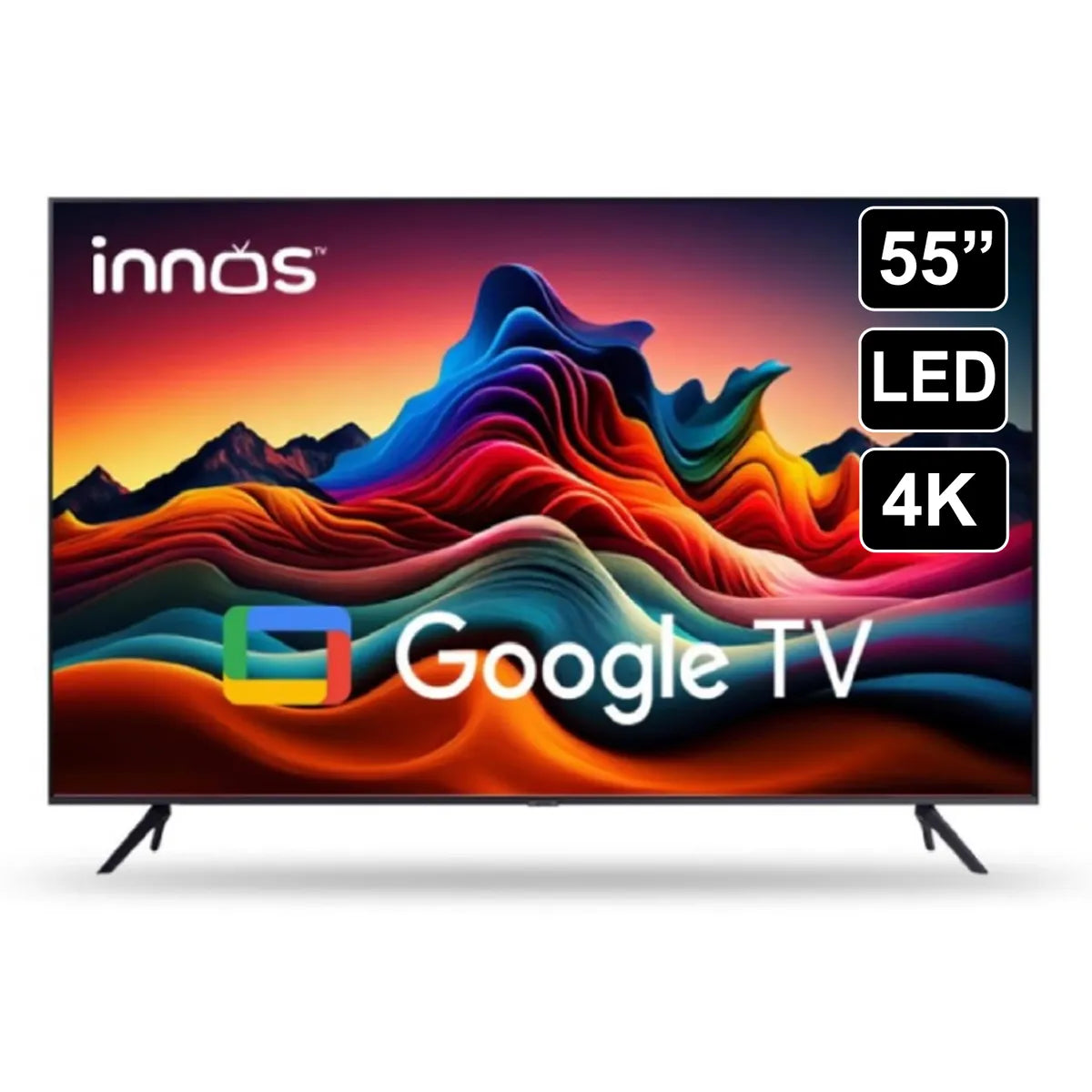 INNOS 55” Smart TV 4K QLED Google TV 2+64GB INNOS