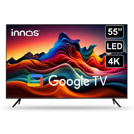 INNOS 55” Smart TV 4K QLED Google TV 2+64GB INNOS