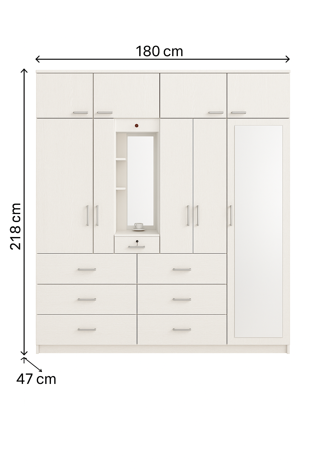 Ropero de melamina - LUXURY FAMUZE