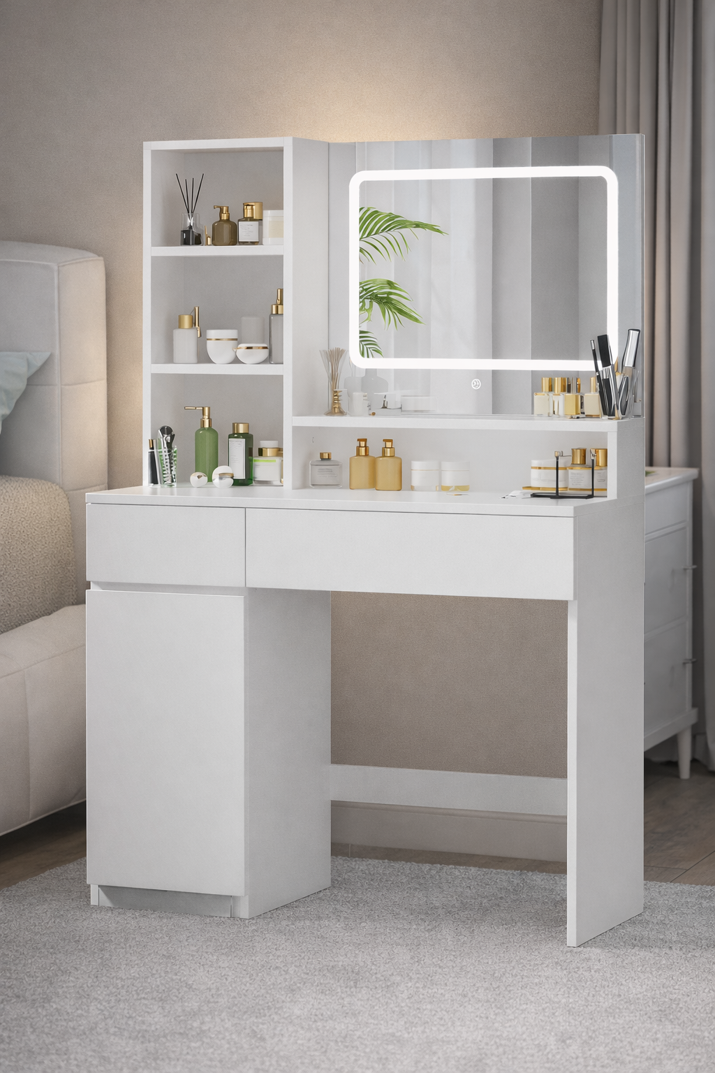 Tocador Moderno con espejo  –  MAGAN FAMUZE