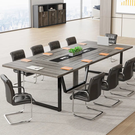 Mesa de Directorio con base metálico - MARANELLO