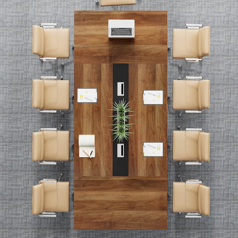 Mesa de Directorio con base metálico - MARANELLO
