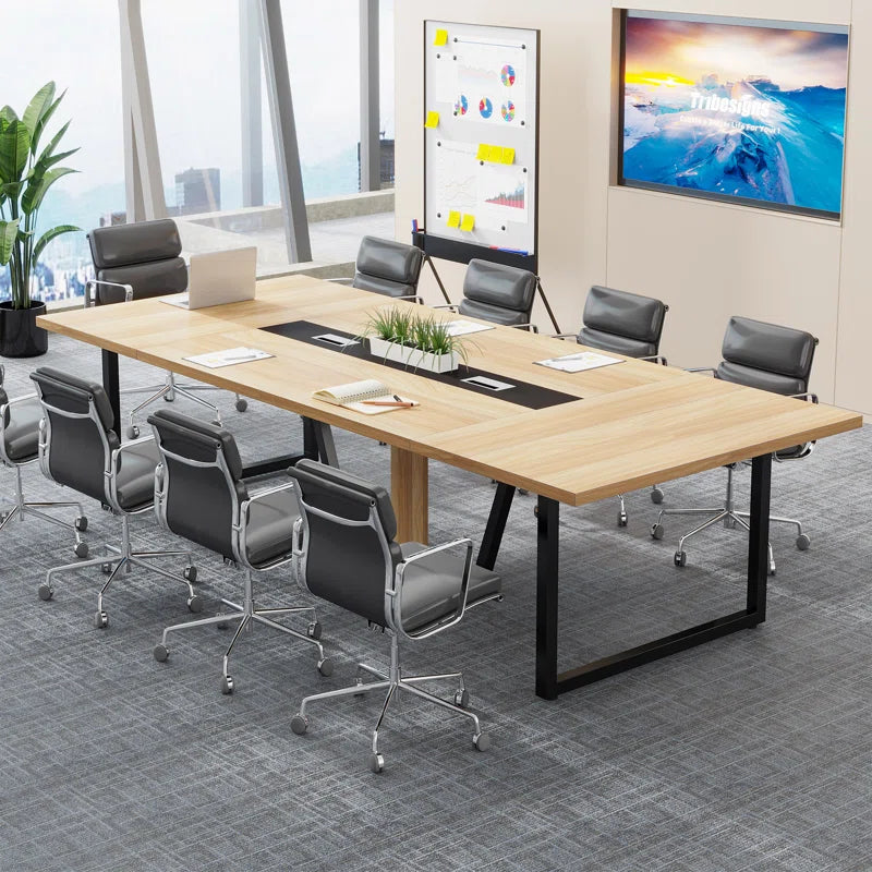 Mesa de Directorio con base metálico - MARANELLO