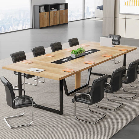 Mesa de Directorio con base metálico - MARANELLO