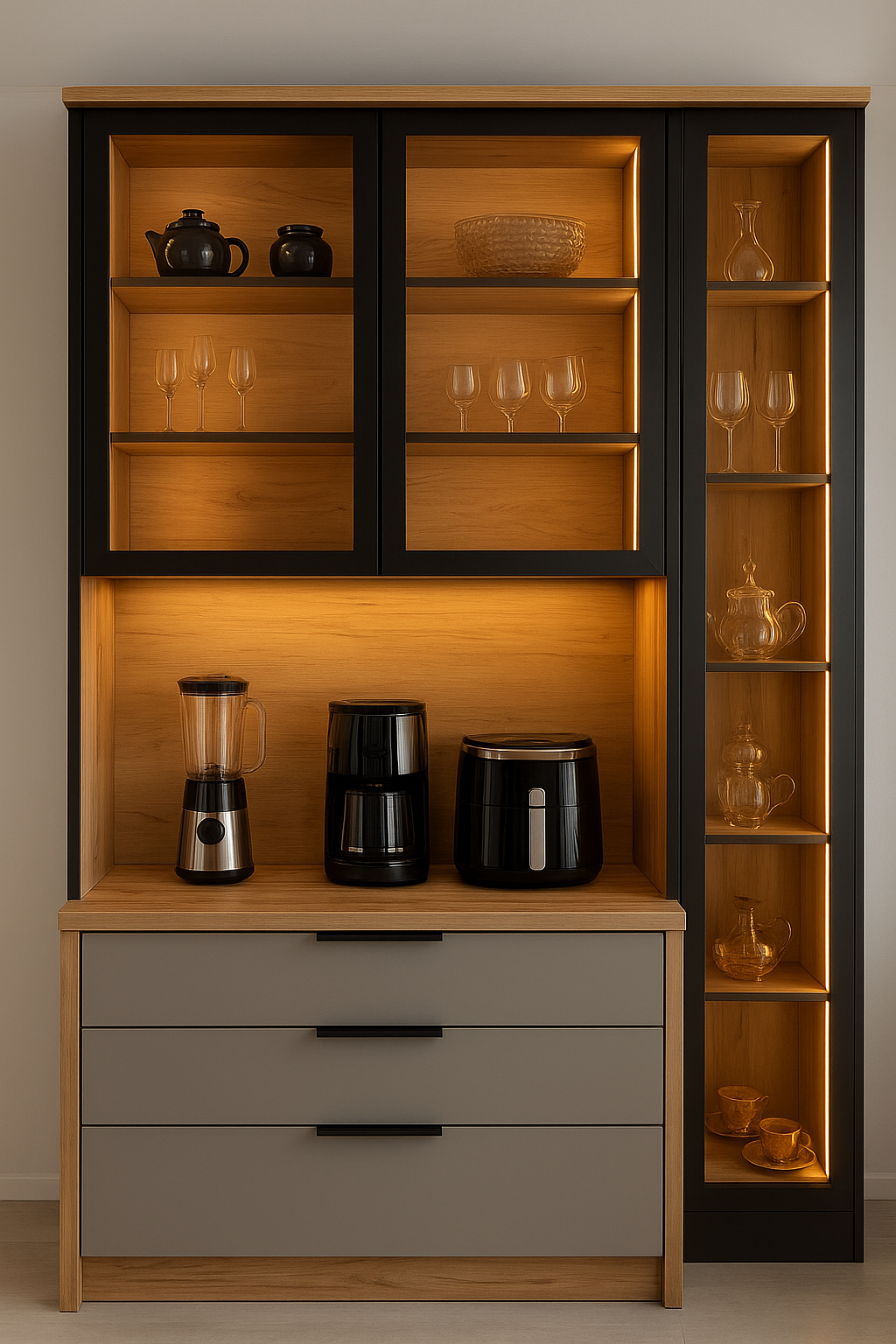 Mueble Bar Modernos con Luz LED - ELITE