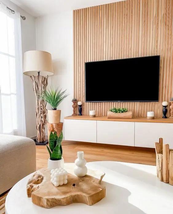 Centro de Tv Minimalista con Luz Led