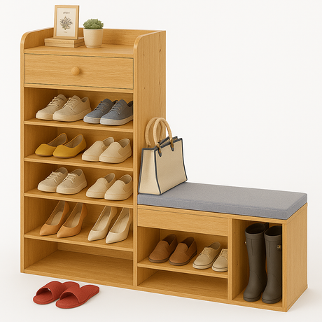 Zapatera Multifuncional con Asiento – MALENA