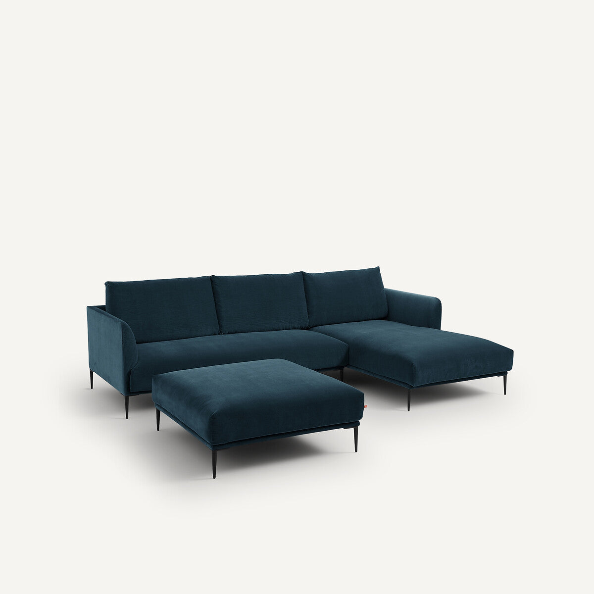 Puff Azul pavo real - FRATELLI 