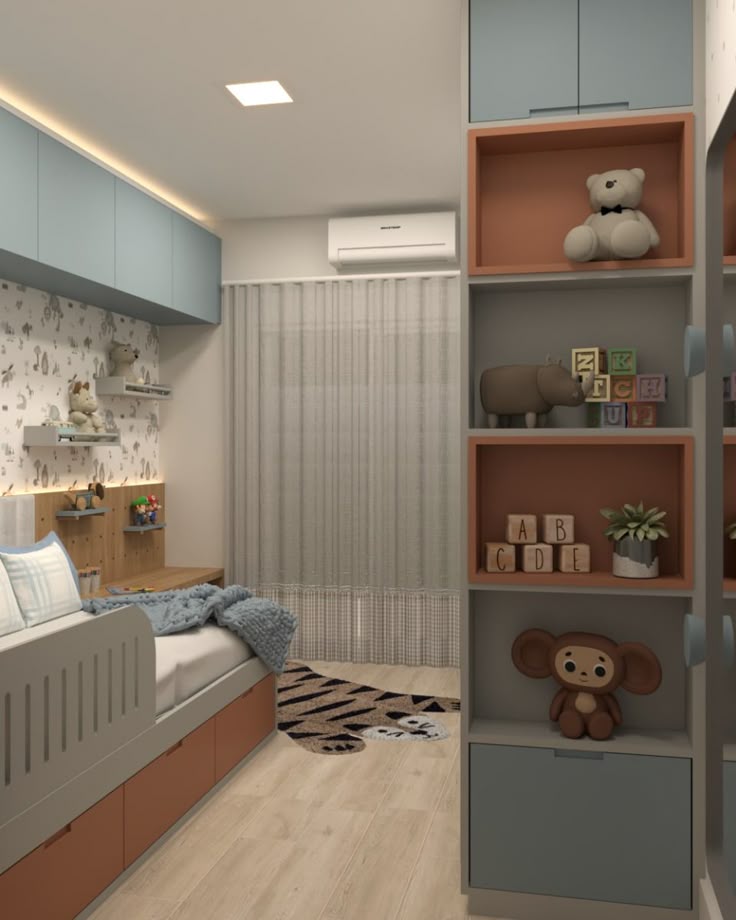Closets de melamina para cuarto infantil - RADCLIFFE FAMUZE