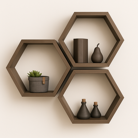 Repisa Hexagonal Flotante