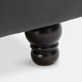 Reposapiés Puff Gris Oscuro - SOGNO