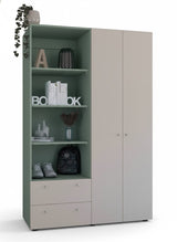 Ropero de melamina con repisas  - AGAVE FAMUZE