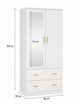 Ropero moderno de melamina - CARRY FAMUZE