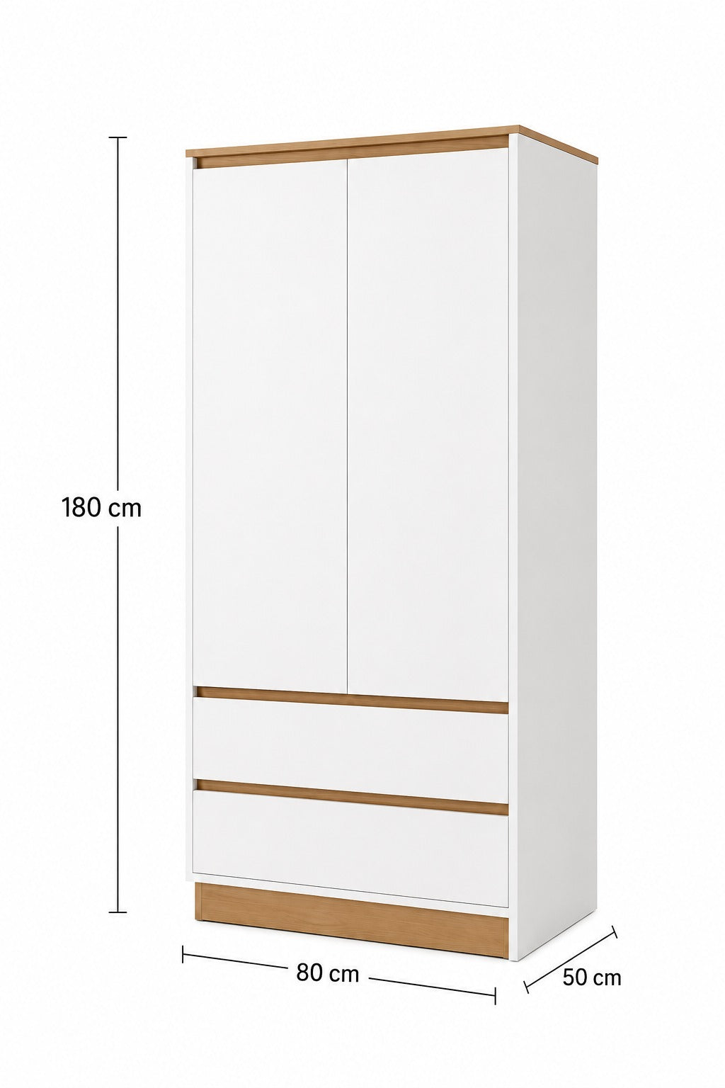 Ropero moderno de melamina-OLIVO-FAMUZE