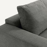 Sofá de terciopelo Gris oscuro - BAELA