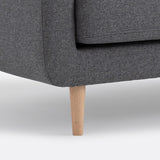 Sofa de 2 plazas Antracita- EDMURE