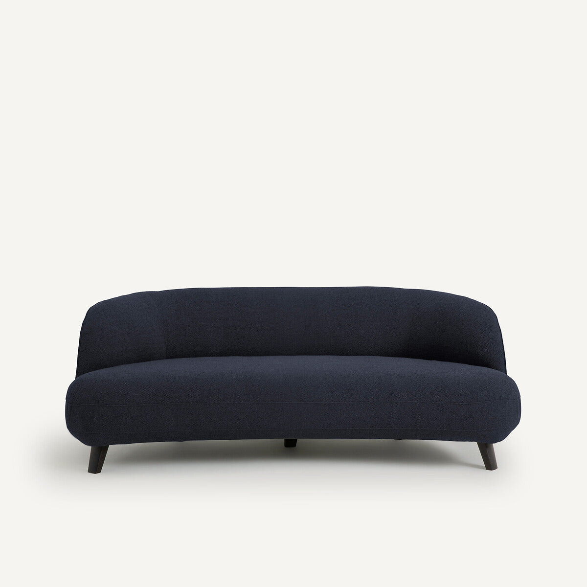 Sofa de 3P Azul oscuro opaco- BEESBURY 