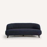 Sofa de 3P Azul oscuro opaco- BEESBURY 
