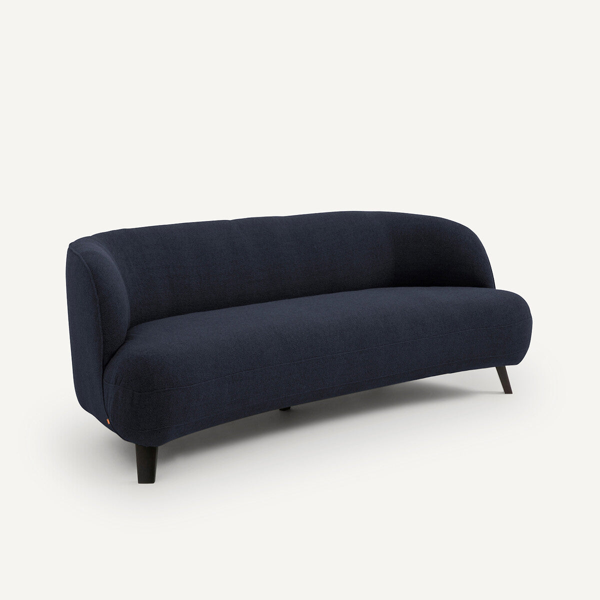 Sofa de 3P Azul oscuro opaco- BEESBURY 