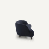 Sofa de 3P Azul oscuro opaco- BEESBURY 