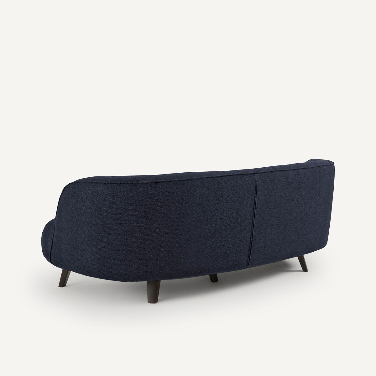 Sofa de 3P Azul oscuro opaco- BEESBURY 