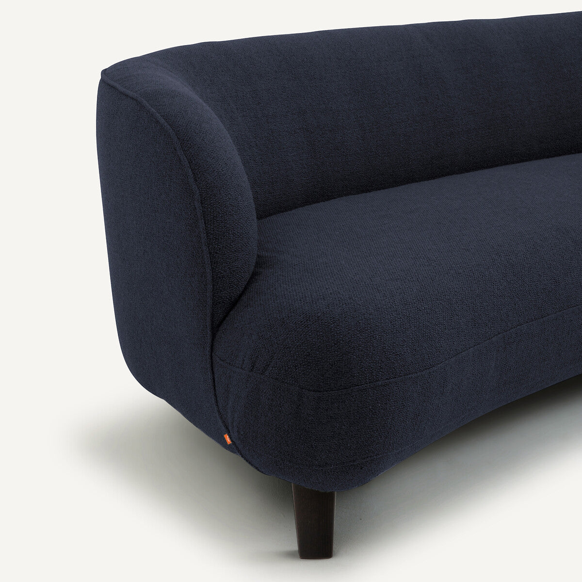 Sofa de 3P Azul oscuro opaco- BEESBURY 