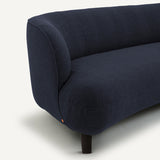Sofa de 3P Azul oscuro opaco- BEESBURY 