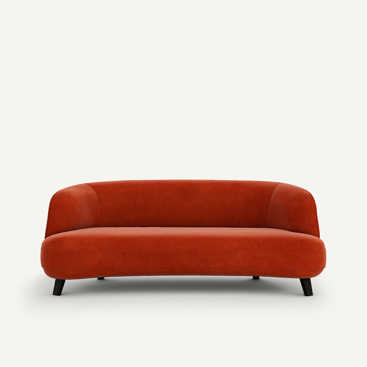 Sofa de 3P Rojo cinabrio- BEESBURY 