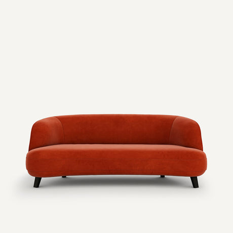 Sofa de 3P Rojo cinabrio- BEESBURY 