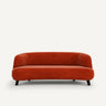 Sofa de 3P Rojo cinabrio- BEESBURY 