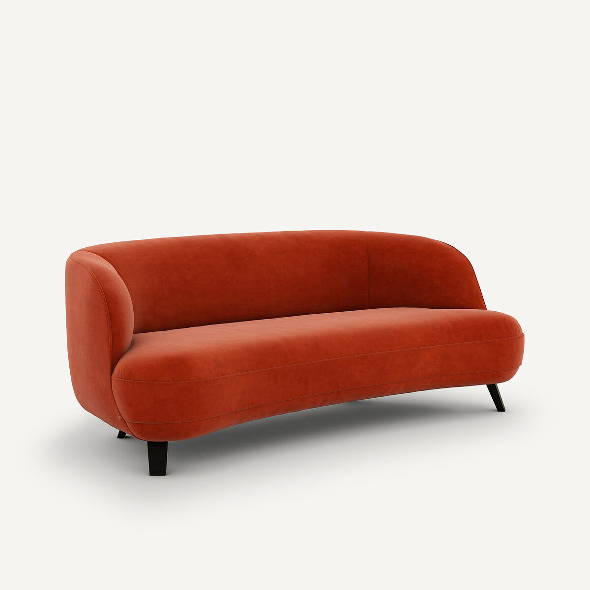 Sofa de 3P Rojo cinabrio- BEESBURY 