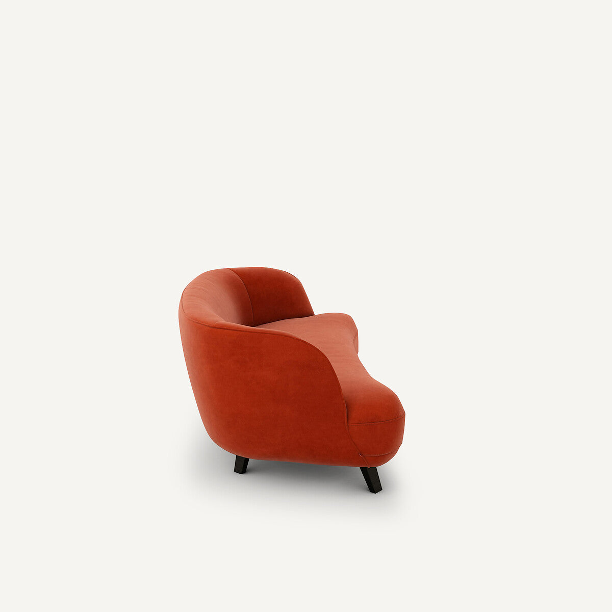 Sofa de 3P Rojo cinabrio- BEESBURY 