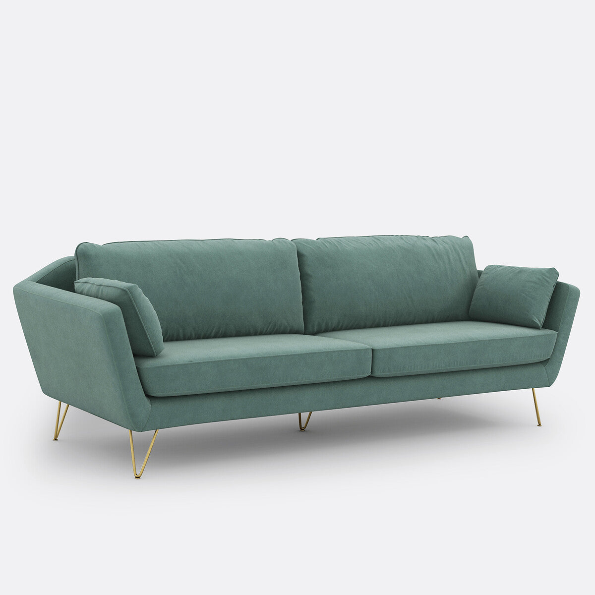 Sofa de 3, 4 y 5 plazas Azul celedon - GREYJOY 