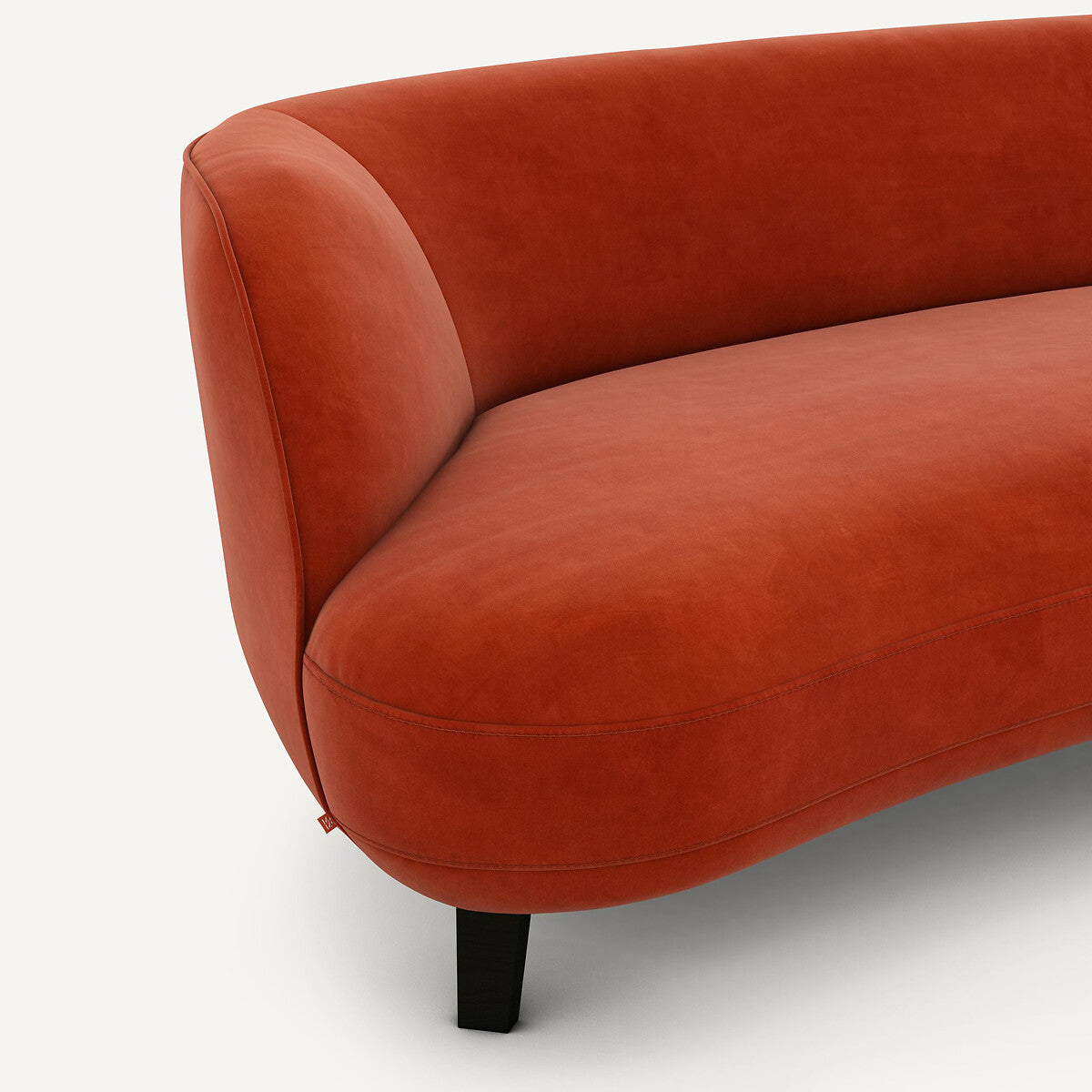 Sofa de 5P Rojo cinabrio- BEESBURY 
