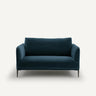 Sofa de dos plazas Azul pavo real - FRATELLI