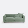 Sofa fijo de 3 Plazas Verde Grisaceo-DUMONT