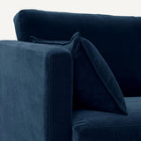 Sofá seccional Azul pavo - LANCEL