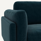 Sofá seccional Azul pavo real - LYANNA