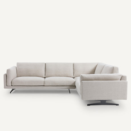 Sofá seccional  Beige - LYANNA