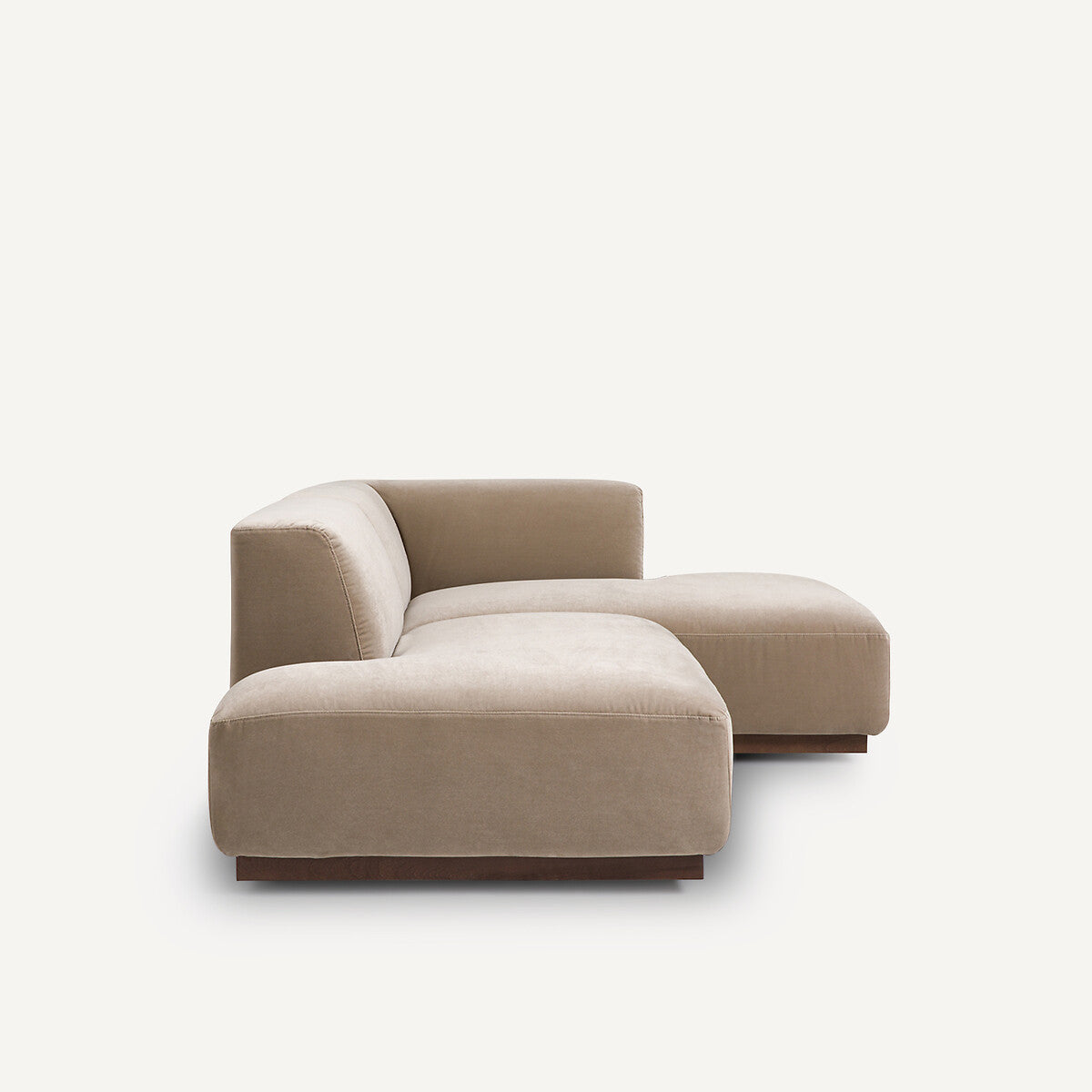 Sofá seccional Beige ceniza- CORLYS