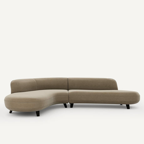 Sofá seccional Beige ceniza - BEESBURY