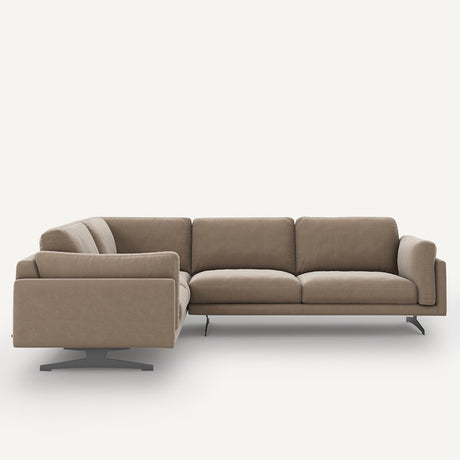Sofá seccional Beige ceniza - LYANNA