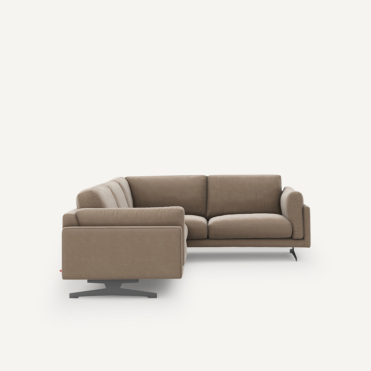 Sofá seccional Beige ceniza - LYANNA