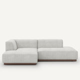 Sofa seccional Gris/Blanco- CORLYS