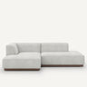 Sofa seccional Gris/Blanco- CORLYS