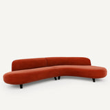 Sofá seccional Rojo cinabrio - BEESBURY