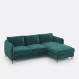 Sofa seccional Verde esmeralda - ALICENT 