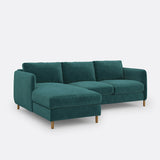 Sofa seccional Verde esmeralda - ALICENT 